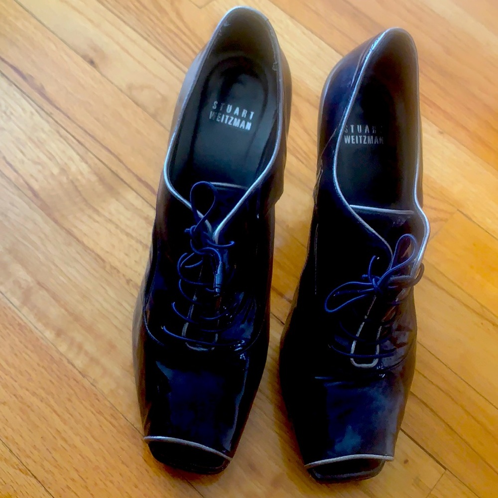 Patent leather heels